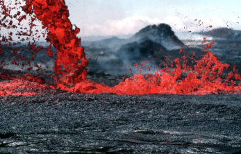Imagen de una erupción volcánica