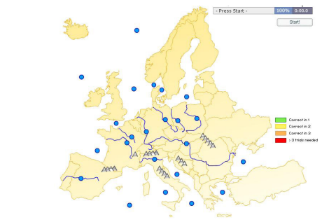 Mapa con símbolos