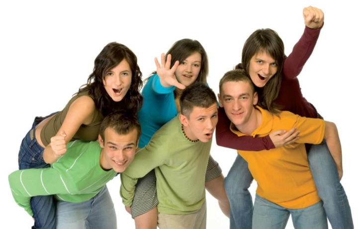 Imagen grupo de adolescentes